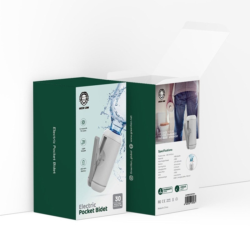 بیده قابل حمل گرین لاین Green Lion Electric Pocket Bidet GNPBIDETSPWH image gallery