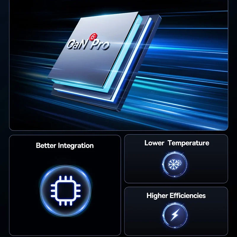 شارژر دیواری باسئوس مدل Baseus GaN6 Pro 100W همراه با کابل - مشکی image gallery