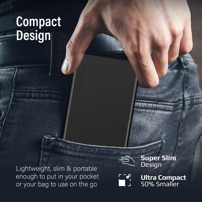 پاوربانک پرومیت مدل Promate BOLT-10PRO.BLACK ظرفیت 10000 میلی آمپر ساعت image gallery