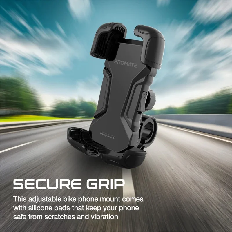 پایه نگهدارنده گوشی موبایل پرومیت مدل Promate BIKEMOUNT.BLACK مناسب دوچرخه و موتور image gallery