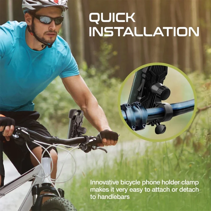 پایه نگهدارنده گوشی موبایل پرومیت مدل Promate BIKEMOUNT.BLACK مناسب دوچرخه و موتور image gallery