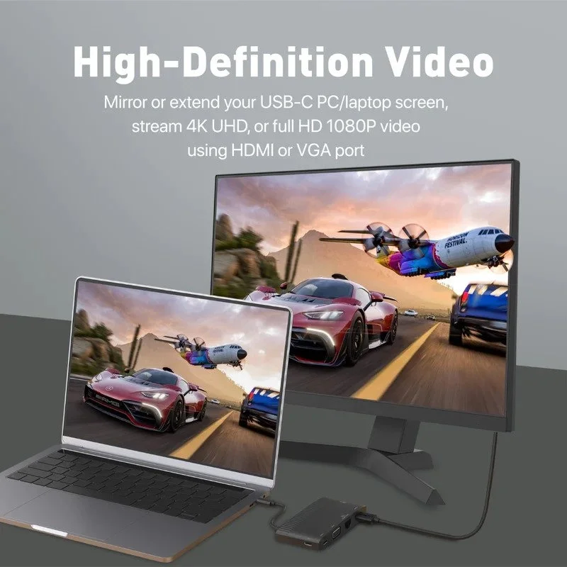 هاب USB-C پرومیت مدل Promate MEDIAHUB-C6 با 6 درگاه خروجی image gallery