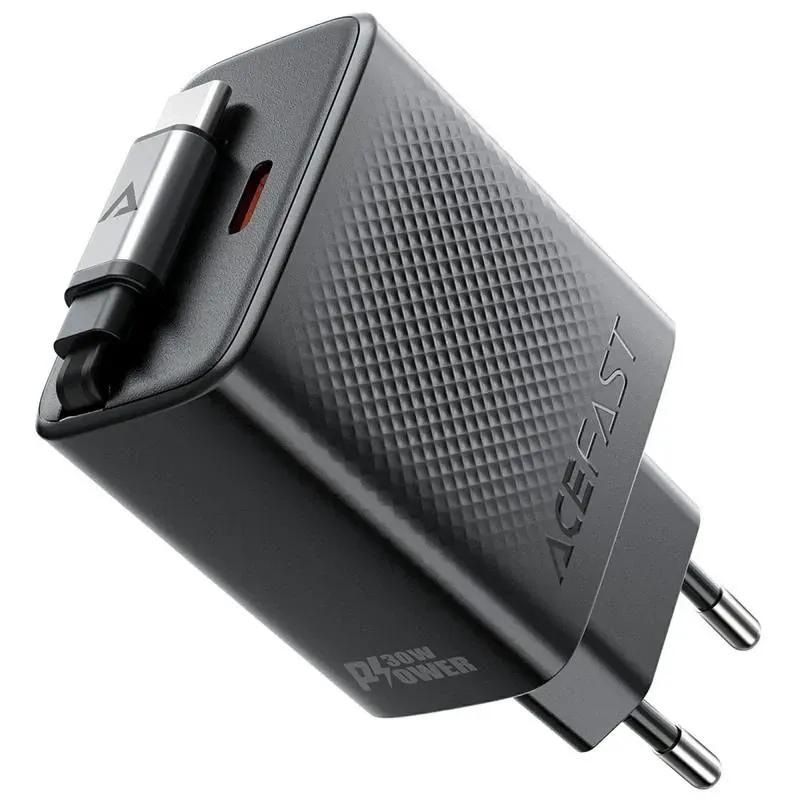 شارژر دیواری ایس فست مدل A110 PD30W Fast Charger توان 30 وات همراه با کابل جمع شونده