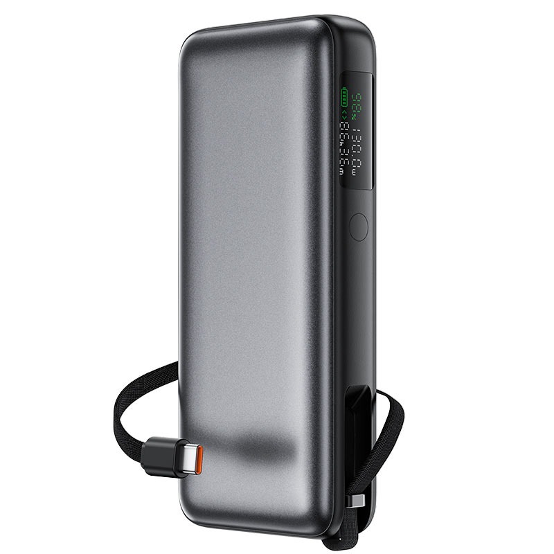 پاوربانک 20000 ایس فست مدل M22 PD130W GaN Fast Charger توان 130 وات همراه با کابل متصل