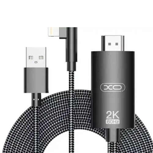 کابل لایتنینگ به HDMI ایکس او مدل GB008 طول 1.8 متر