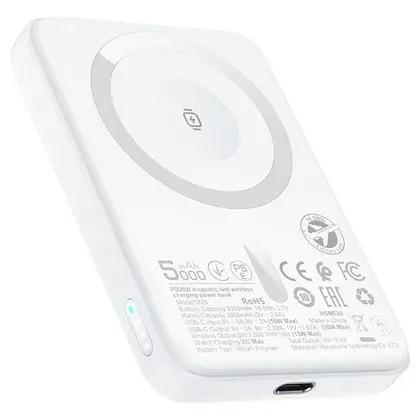 پاوربانک وایرلس مگ سیف ایس فست مدل M25 ظرفیت ۵۰۰۰ میلی آمپرساعت توان 20 وات