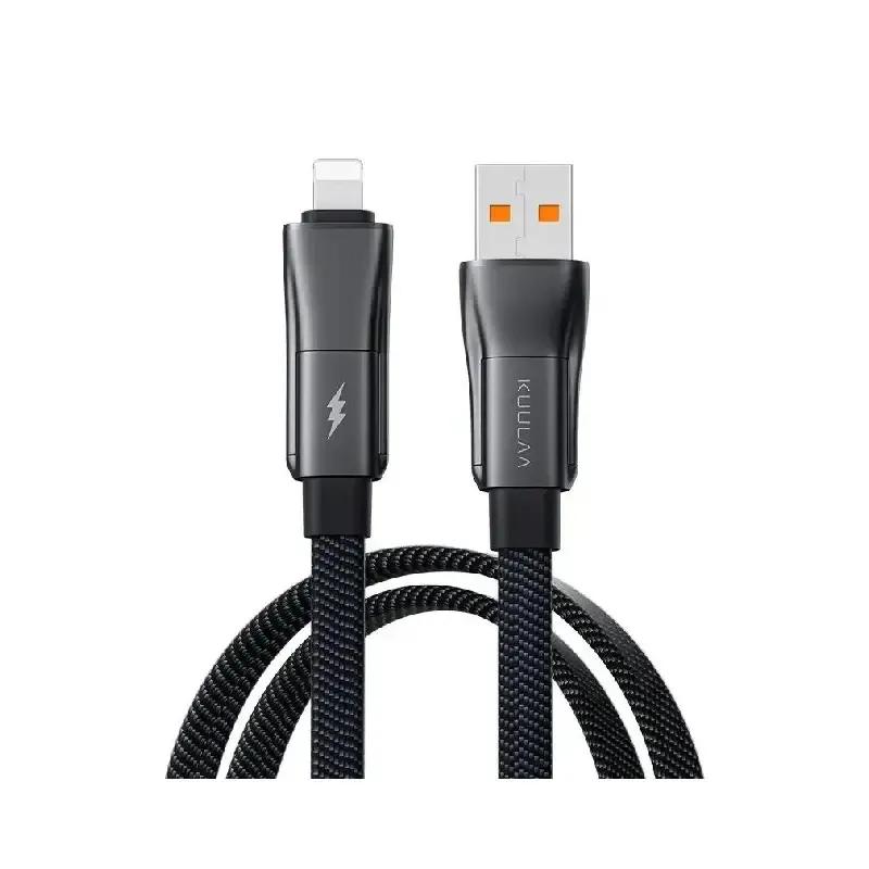 کابل تبدیل Type-C و USB به Type-C و لایتنینگ کولا مدل KL-X73 طول 2 متر ۶۰ وات