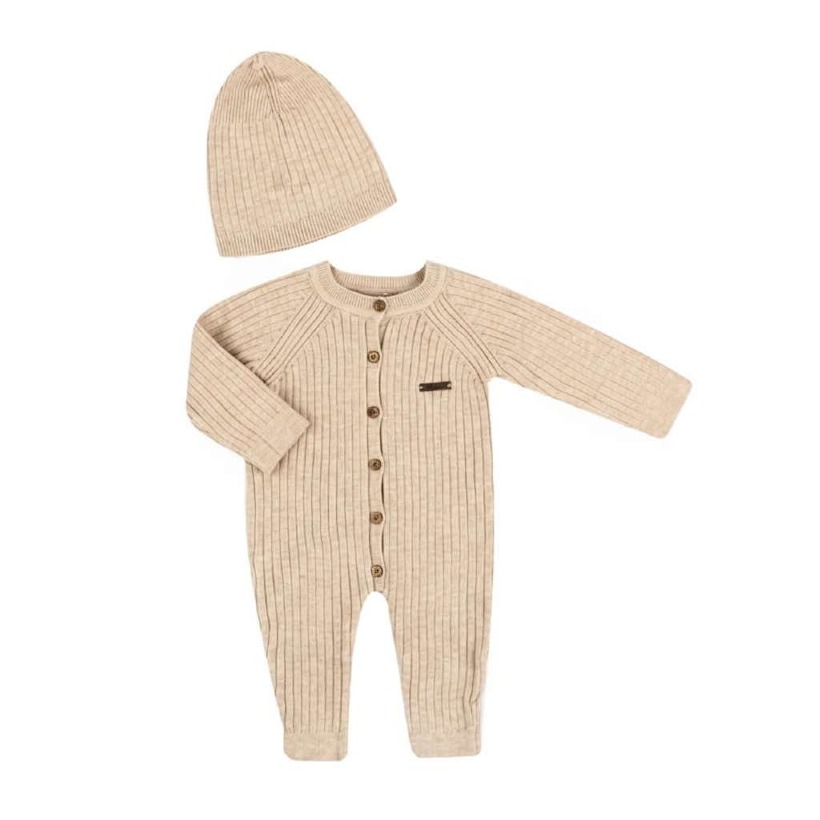 سرهمی بافت و کلاه بیبی میو مدل 4041