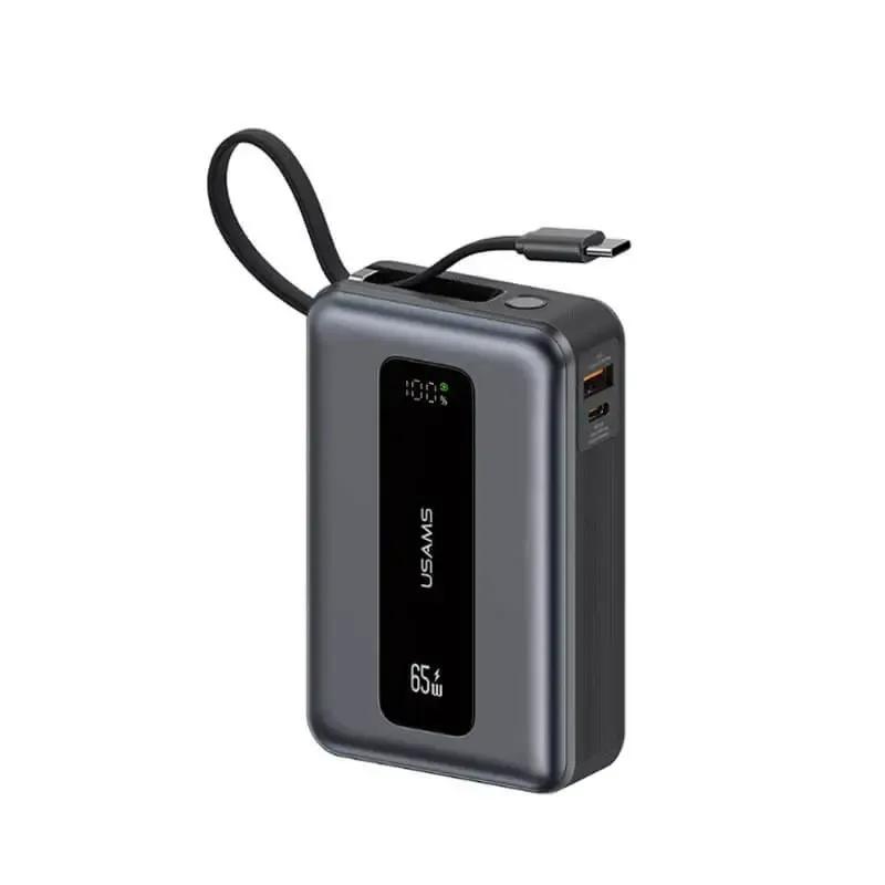 پاوربانک یوسمز مدل USAMS US-CD243 ظرفیت 20000 میلی‌آمپر‌ ساعت با توان 65 وات