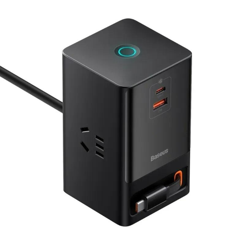 هاب شارژر 4 پورت بیسوس مدل Baseus PowerCombo PSLR000301 توان 65 وات