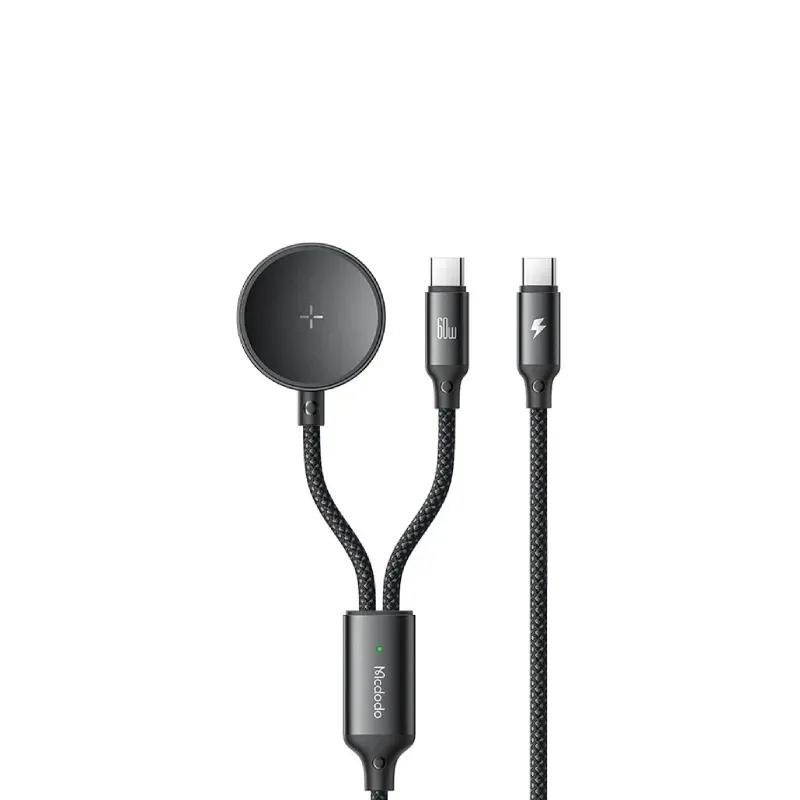 کابل Type-C به Type-C و شارژر گلکسی واچ مک دودو مدل Mcdodo CA-421 Cable Wireless Charger توان 60 وات