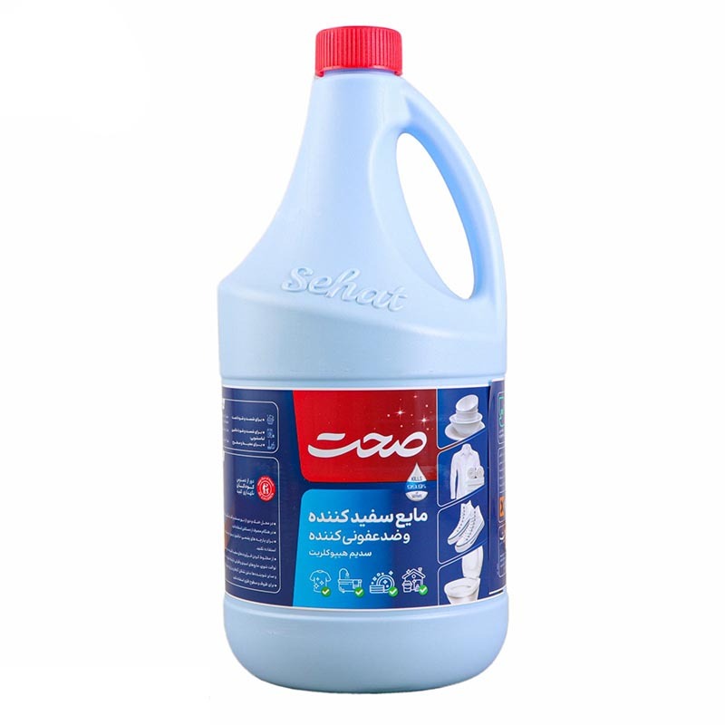 مایع سفید کننده و ضدعفونی کننده صحت وزن 2500 گرمی (کارتن 6 عددی)