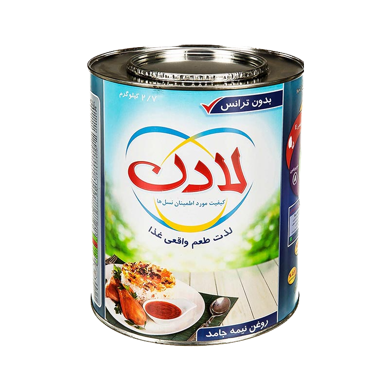 روغن نیمه جامد لادن وزن 2.7 کیلوگرمی (کارتن 6 عددی)