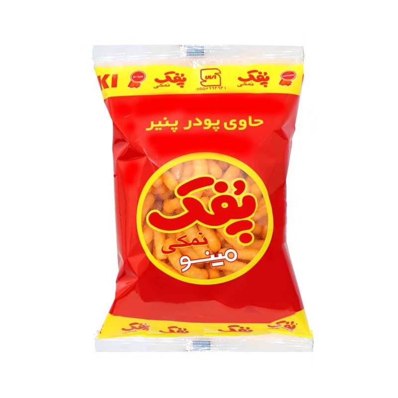 پفک نمکی مینو وزن 60 گرمی (کارتن 30 بسته‌ای)