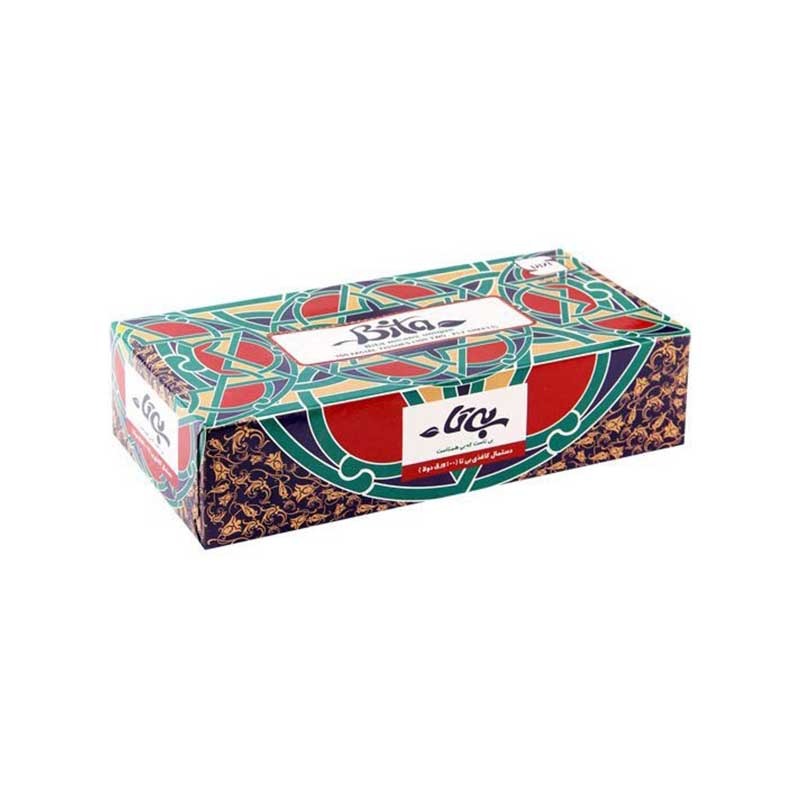 دستمال کاغذی جعبه ای بی تا 100 برگ 2 لایه کارتن 36 عددی (کارتن 36 جعبه‌ای)