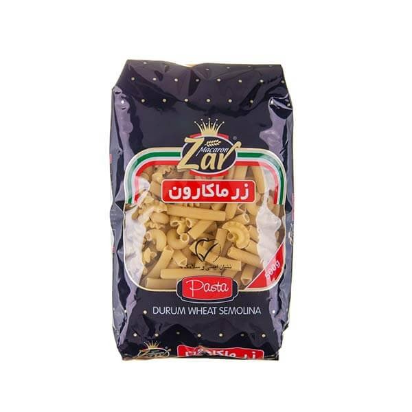 ماکارونی مدل میکس زر ماکارون وزن 500 گرمی (کارتن 20 بسته‌ای)