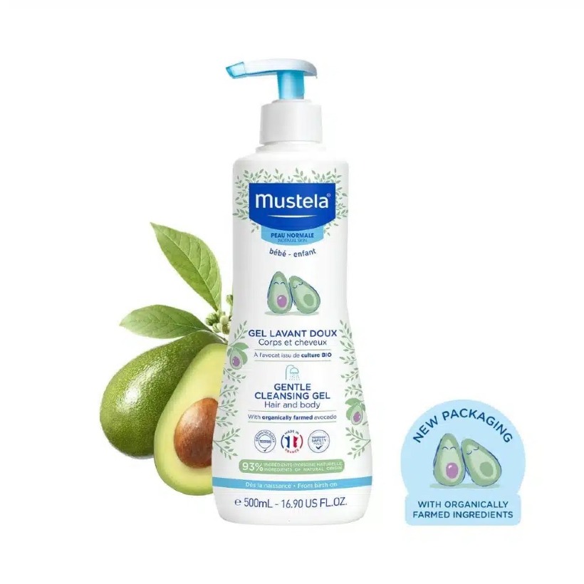‫شامپو کودک سر و بدن آواکادو ماستلا مدل ‫Mustela Gel Lavant Doux‬ ‫۵۰۰میل