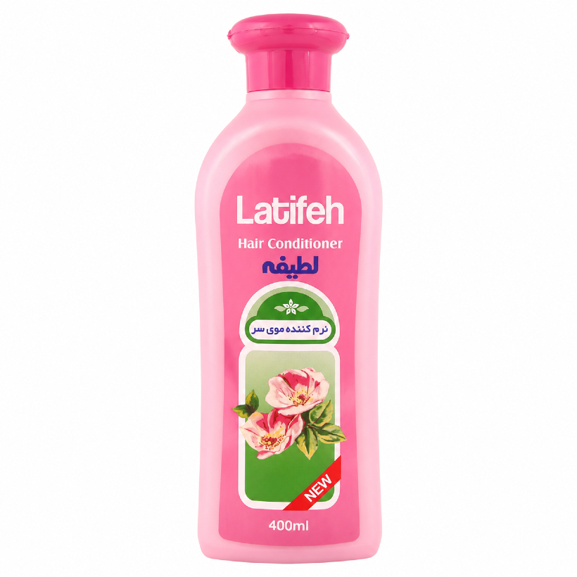 نرم کننده موی سر لطیفه مدل ( Flower ) حجم 400 میلی لیتری (کارتن 12 عددی)