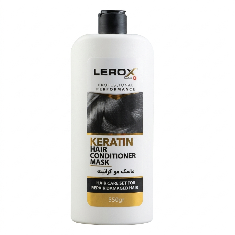 نرم کننده و ماسک مو سر کراتینه لروکس برای موهای شکننده و آسیب دیده وزن 550 گرمی (کارتن 12 عددی)