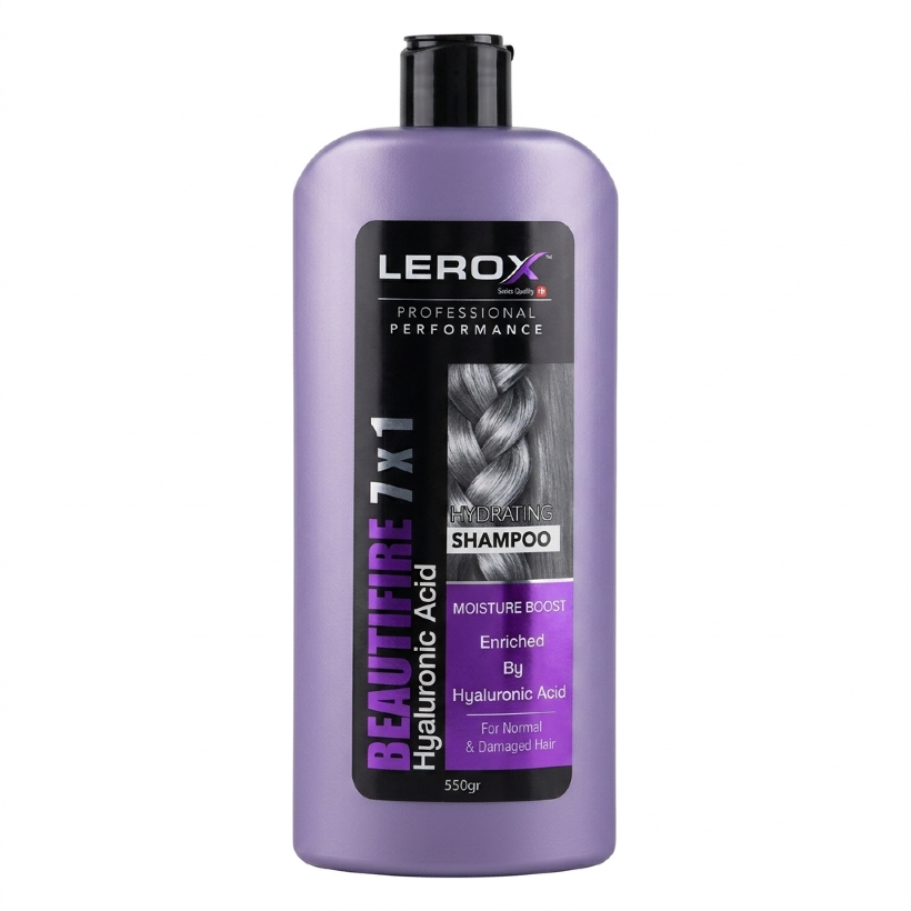شامپو موی سر 7 در 1 لروکس مدل (Beauty Fire) وزن 550 گرمی (کارتن 12 عددی)