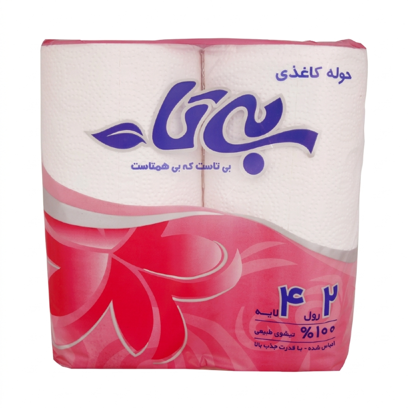 دستمال کاغذی حوله ای بی تا مدل Flower بسته 2 عددی (16 بسته)
