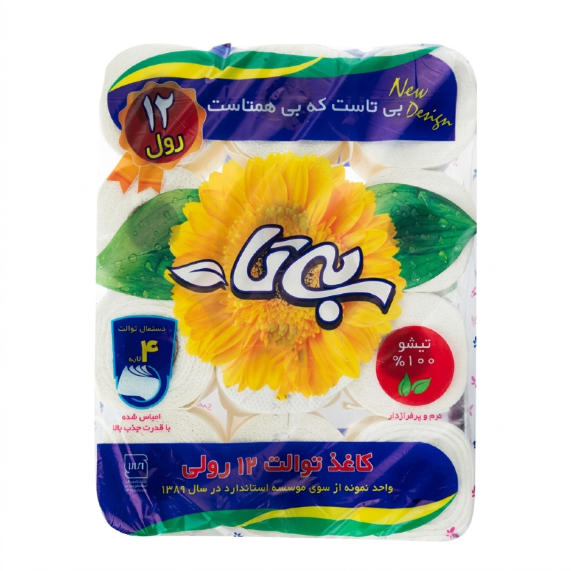 دستمال توالت بی تا بسته 12 عددی (4 بسته)