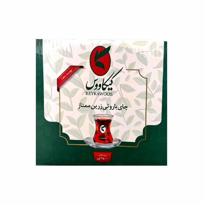 چای سیاه باروتی زرین ممتاز فله کیکاووس وزن 2.5 کیلوگرمی (1 کارتن)