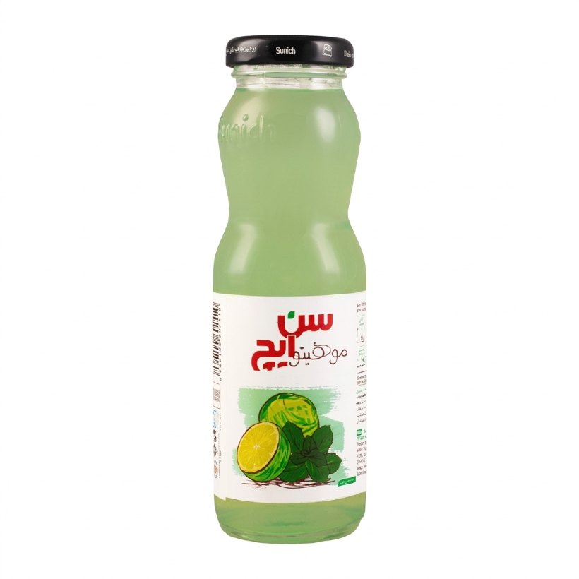 آبمیوه موهیتو شیشه ای سن ایچ حجم 200 میلی لیتری (بسته 12 عددی)