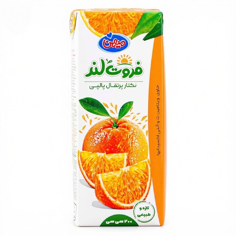 آبمیوه پرتقال فروت لند میهن حجم 200 میلی لیتری (بسته 36 عددی)