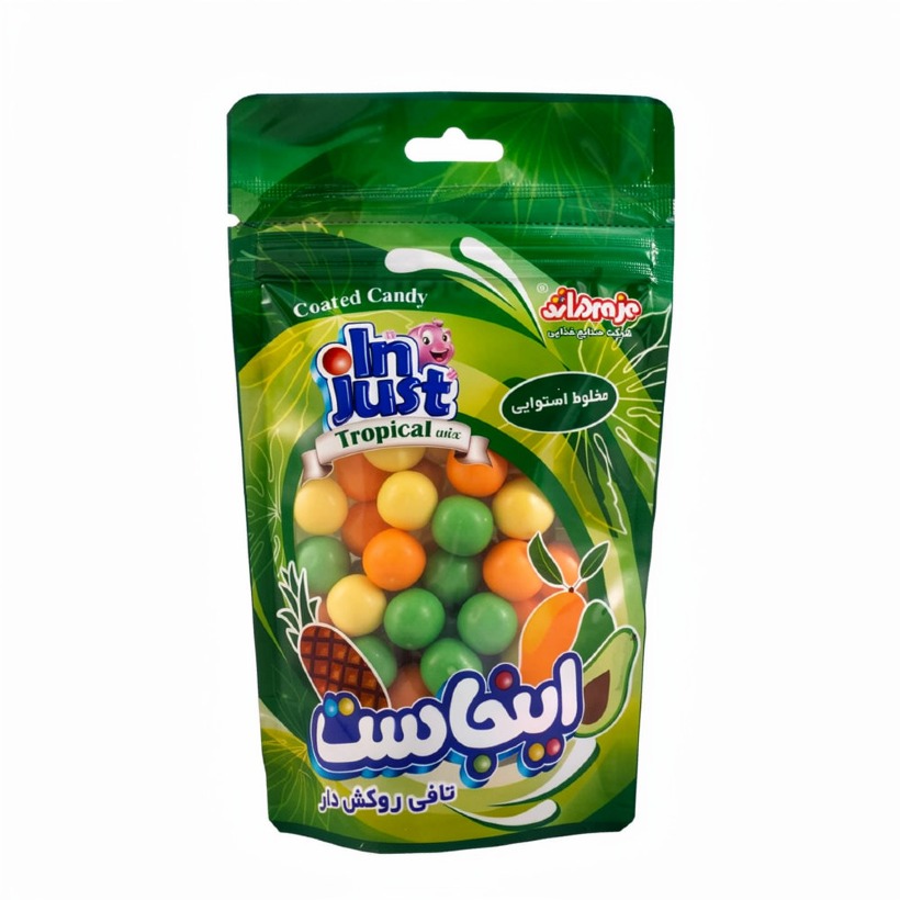 تافی روکش دار مخلوط استوایی اینجاست مزه دراژه وزن 140 گرمی (جعبه 6 بسته‌ای)