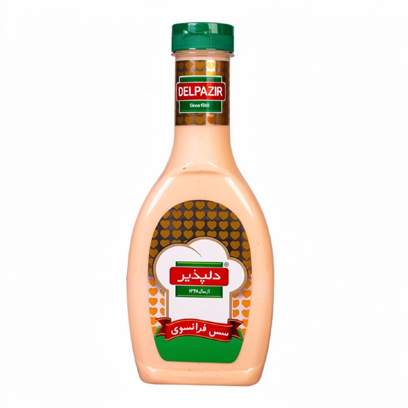 سس فرانسوی دلپذیر وزن 450 گرمی (کارتن 24 عددی)