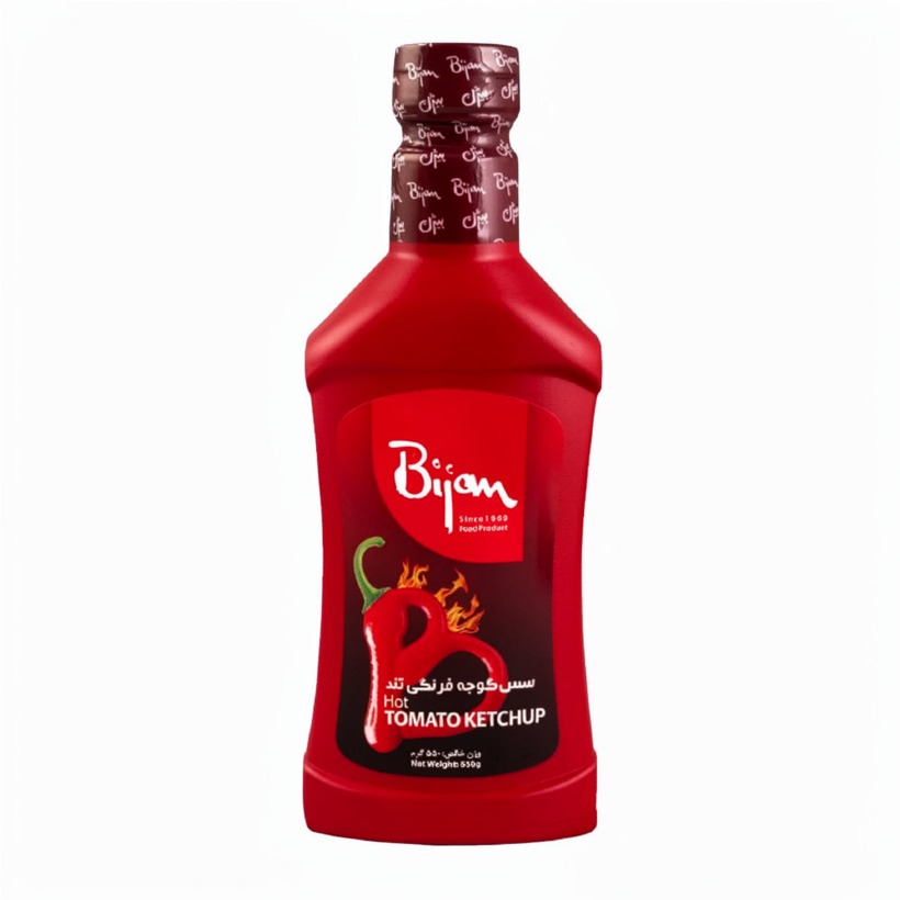 سس گوجه فرنگی تند بیژن وزن 550 گرمی (کارتن 12 عددی)