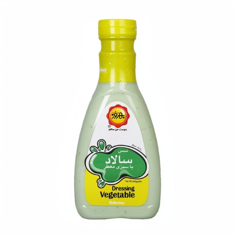 سس سالاد با سبزی معطر بهروز وزن 440 گرمی (بسته 12 عددی)