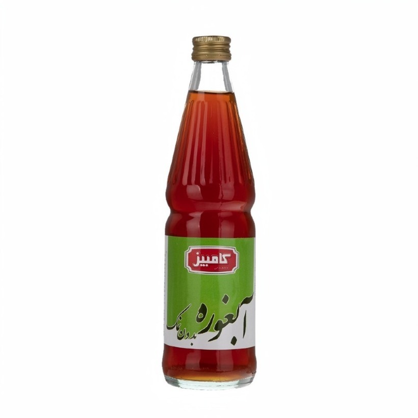 آبغوره بی نمک کامبیز حجم 475 میلی لیتری (بسته 12 عددی)