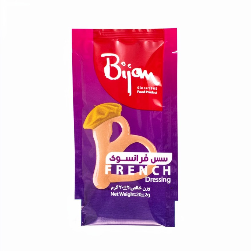 سس فرانسوی بیژن تک نفره وزن 20 گرمی (کارتن 250 عددی)
