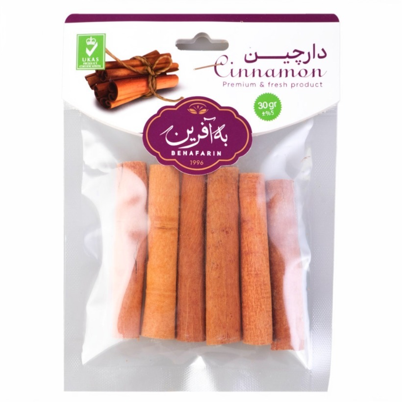 چوب دارچین رولی به آفرین وزن 30 گرمی (10 بسته)