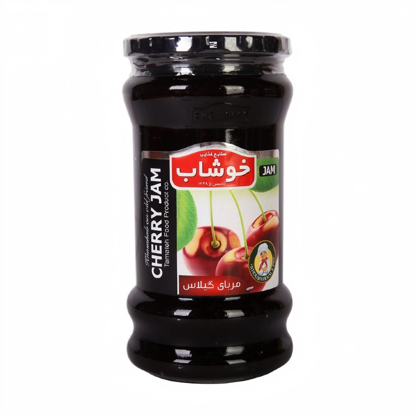 مربا گیلاس خوشاب وزن 720 گرمی (بسته 6 عددی)