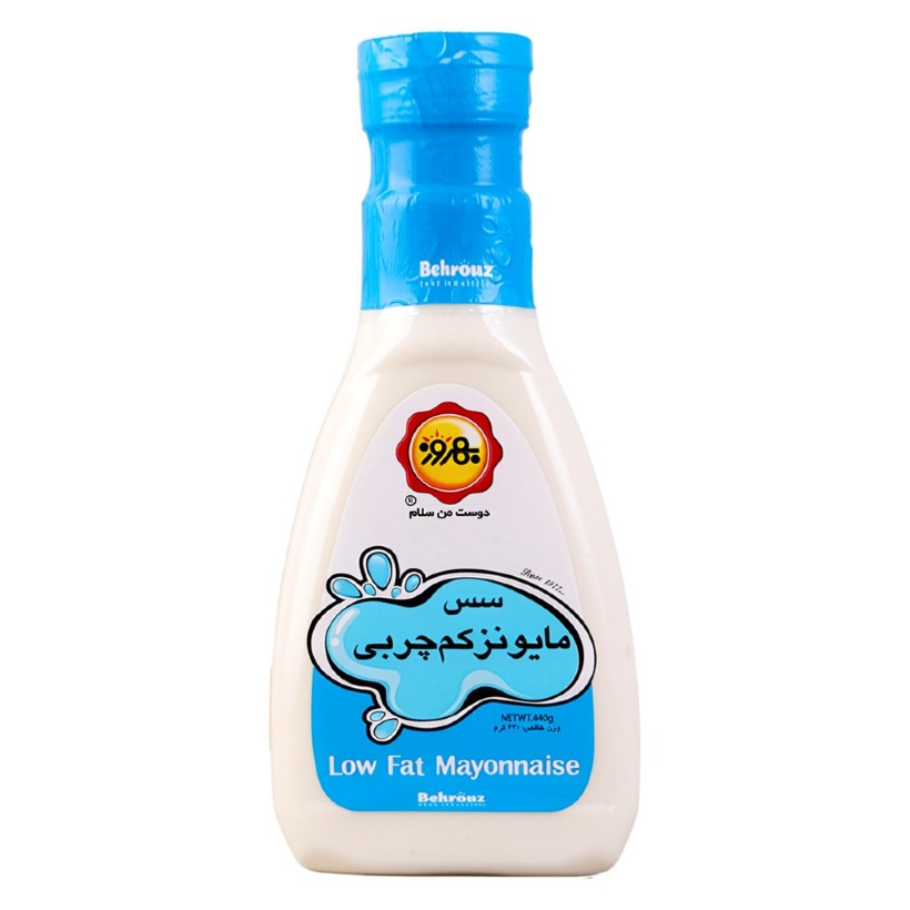 سس مایونز کم چرب بهروز وزن 440 گرمی (بسته 12 عددی)