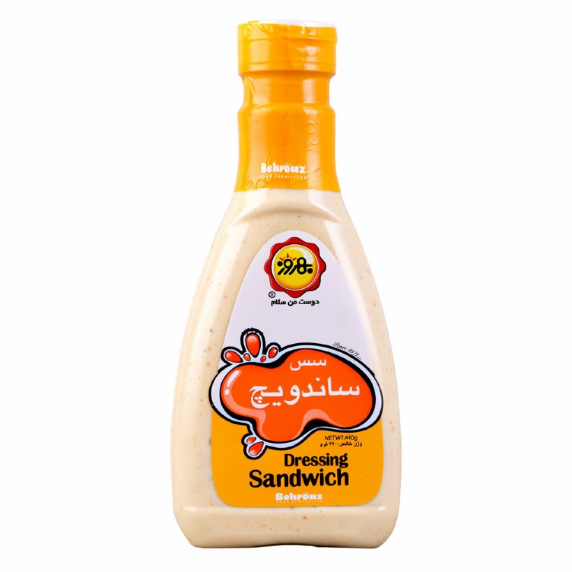 سس ساندویچ بهروز وزن 440 گرمی (بسته 12 عددی)