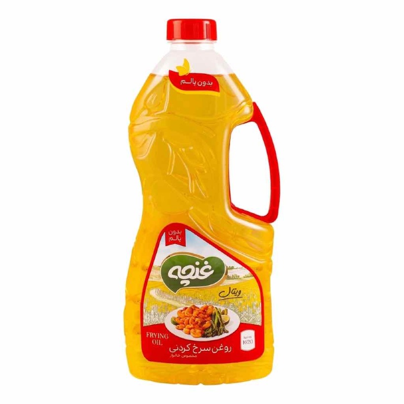 روغن مایع غنچه ویژه خانوار مخصوص سرخ کردنی بدون پالم وزن 1620 گرمی (کارتن 6 عددی)