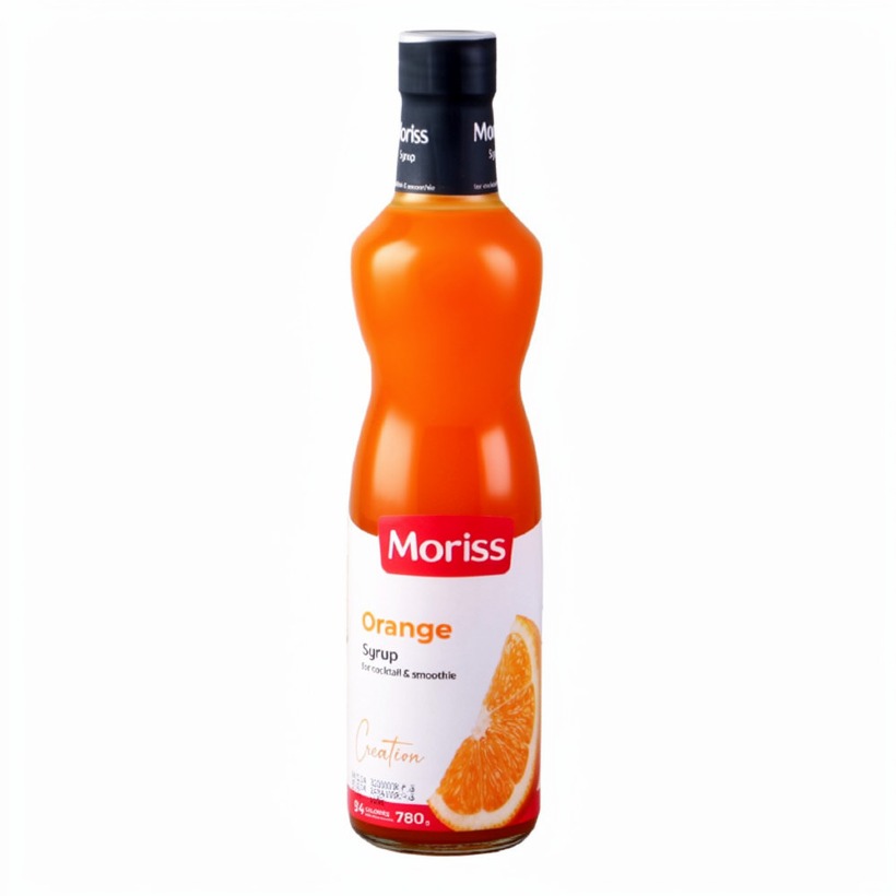 شربت پرتقال موریس ظرف شیشه وزن 780 گرمی (کارتن 6 عددی)