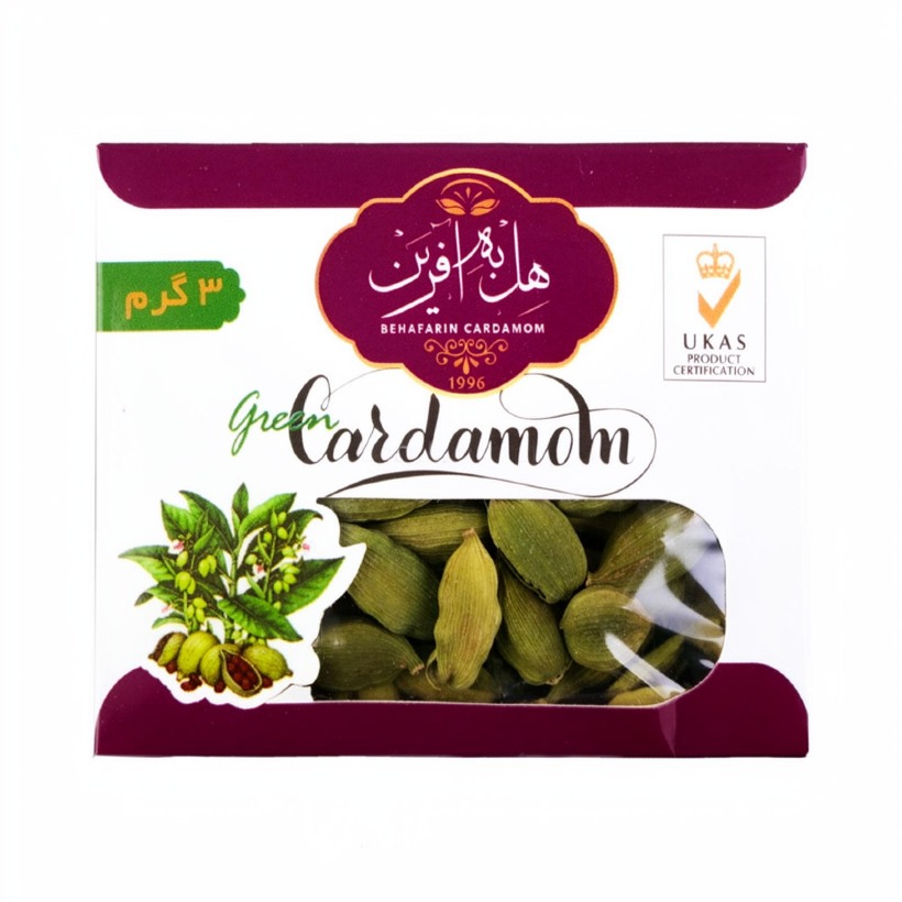 هل سبز به آفرین وزن 3 گرمی (30 بسته)