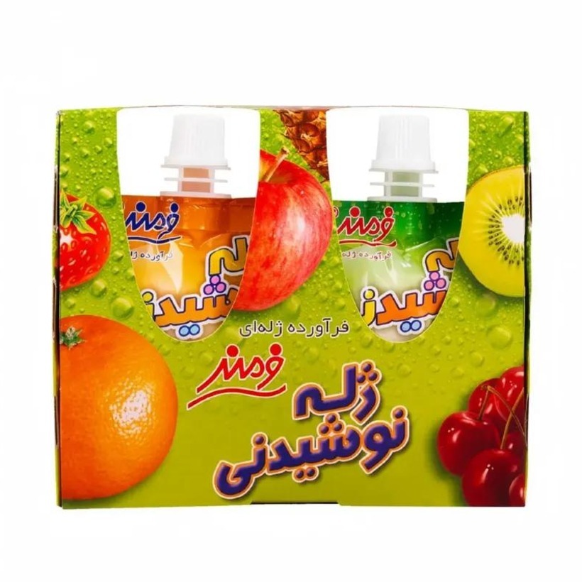 ژله آماده نوشیدنی میوه ای فرمند وزن 90 گرمی (کارتن 48 عددی)