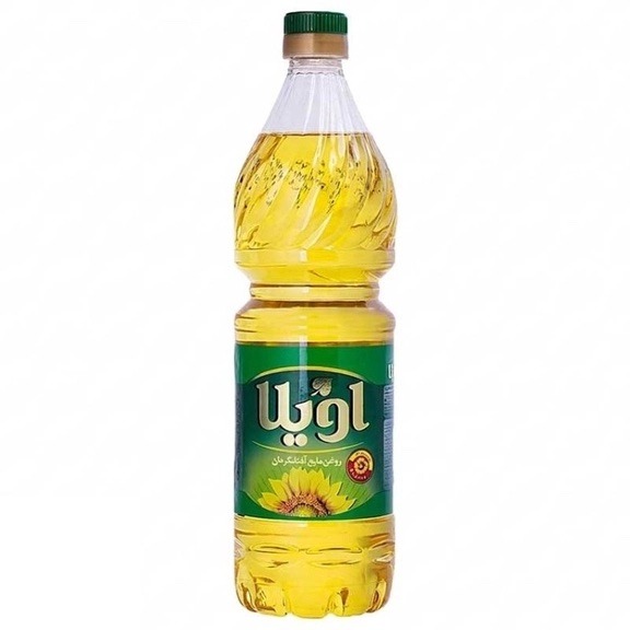 روغن مایع آفتابگردان اویلا مخصوص پخت و پز و سالاد حجم 1.5 لیتری