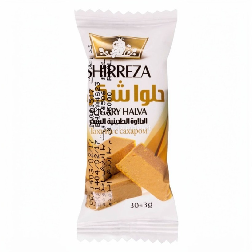 حلوا شکری شیررضا وزن 30 گرمی (کارتن 72 عددی)