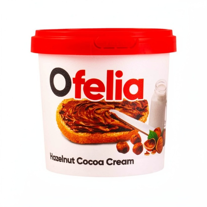کرم کاکائو فندقی اوفلیا ( Ofelia ) حاج عبدالله وزن 150 گرمی (بسته 6 عددی)