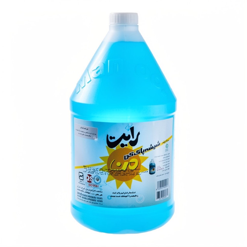 مایع شیشه پاک کن من مدل رایت حجم 4 لیتری (کارتن 4 عددی)