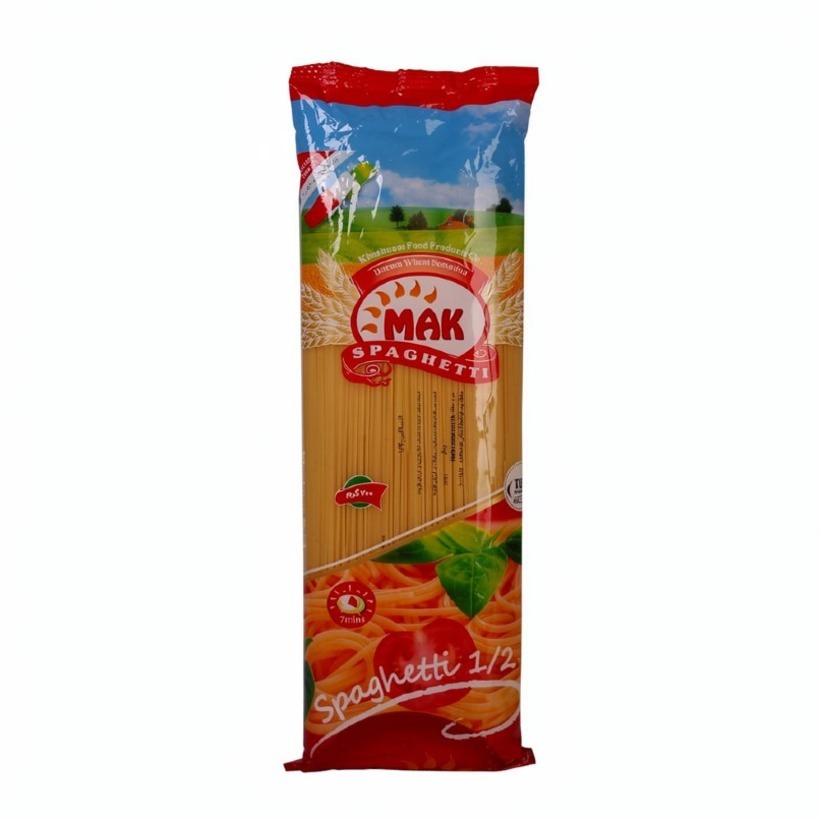اسپاگتی مک ماکارون قطر 1/2 وزن 700 گرمی (کارتن 20 عددی)