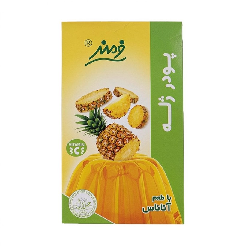 پودر ژله آناناس فرمند وزن 100 گرمی (کارتن 9 بسته‌ای)