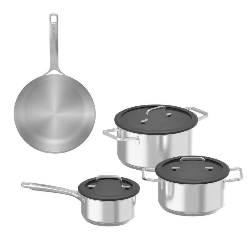 سرویس قابلمه و تابه 7 پارچه برگهف بلژیک مدل CookWare BergHOFF Leo Culina